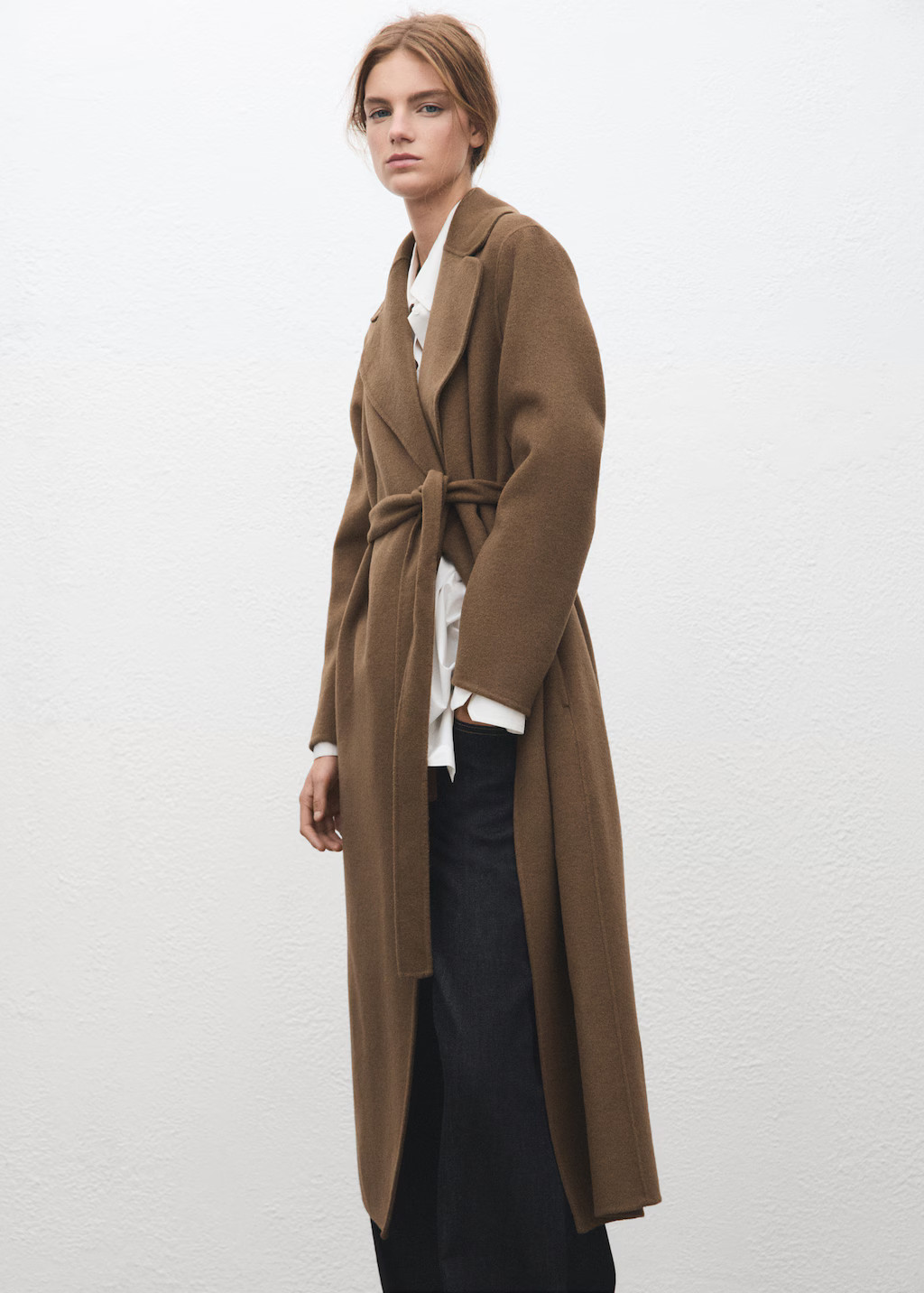 Handmade wool coat with belt | Mango (US/MX/AU)