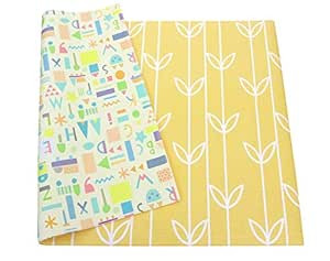 Baby Care Play Mat (Large, Sea Petals - Yellow) 82'' x 55'' Original One-Piece Reversible Rollabl... | Amazon (US)
