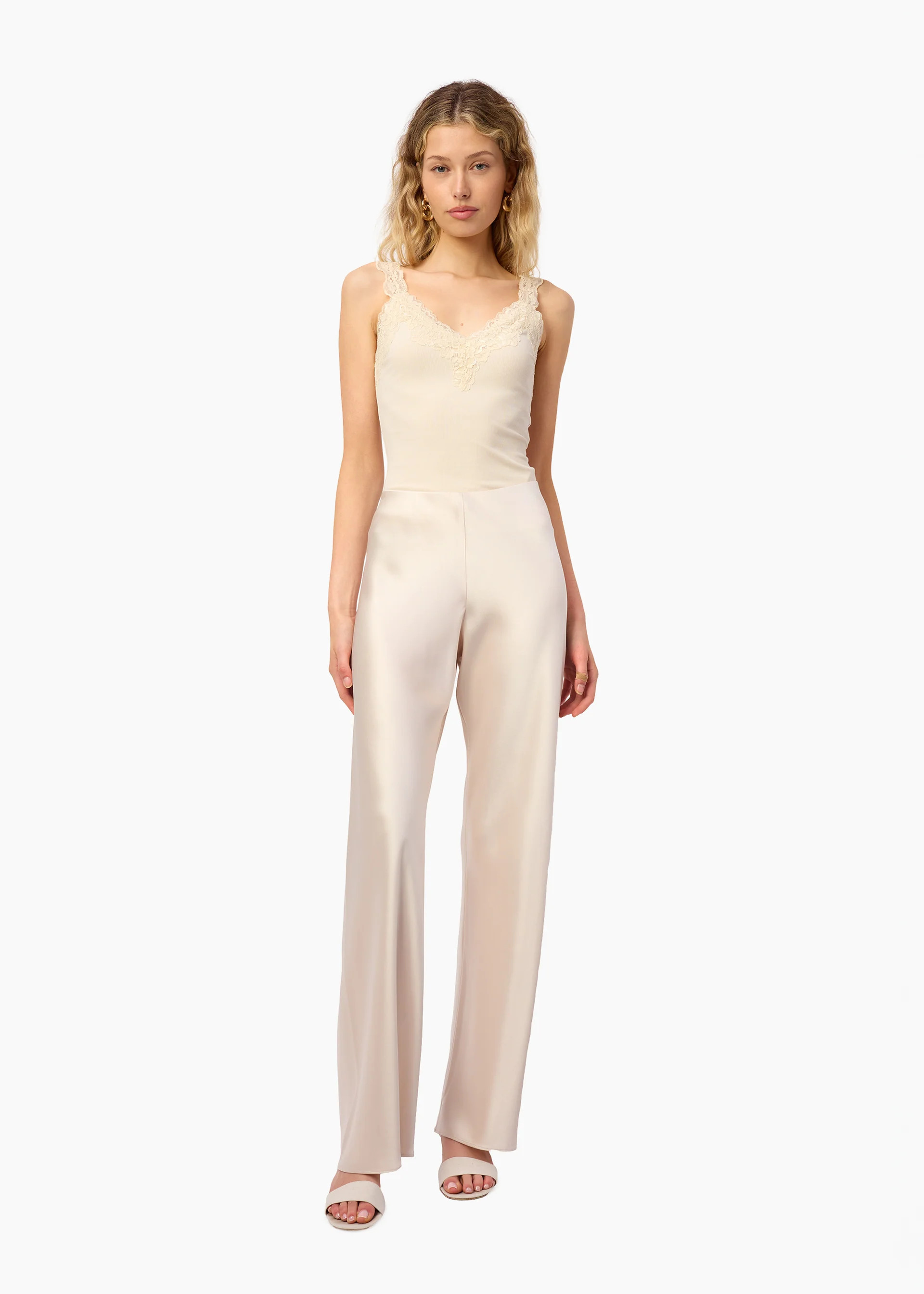 Bristol Mid Rise Pant Oat | CAMI NYC