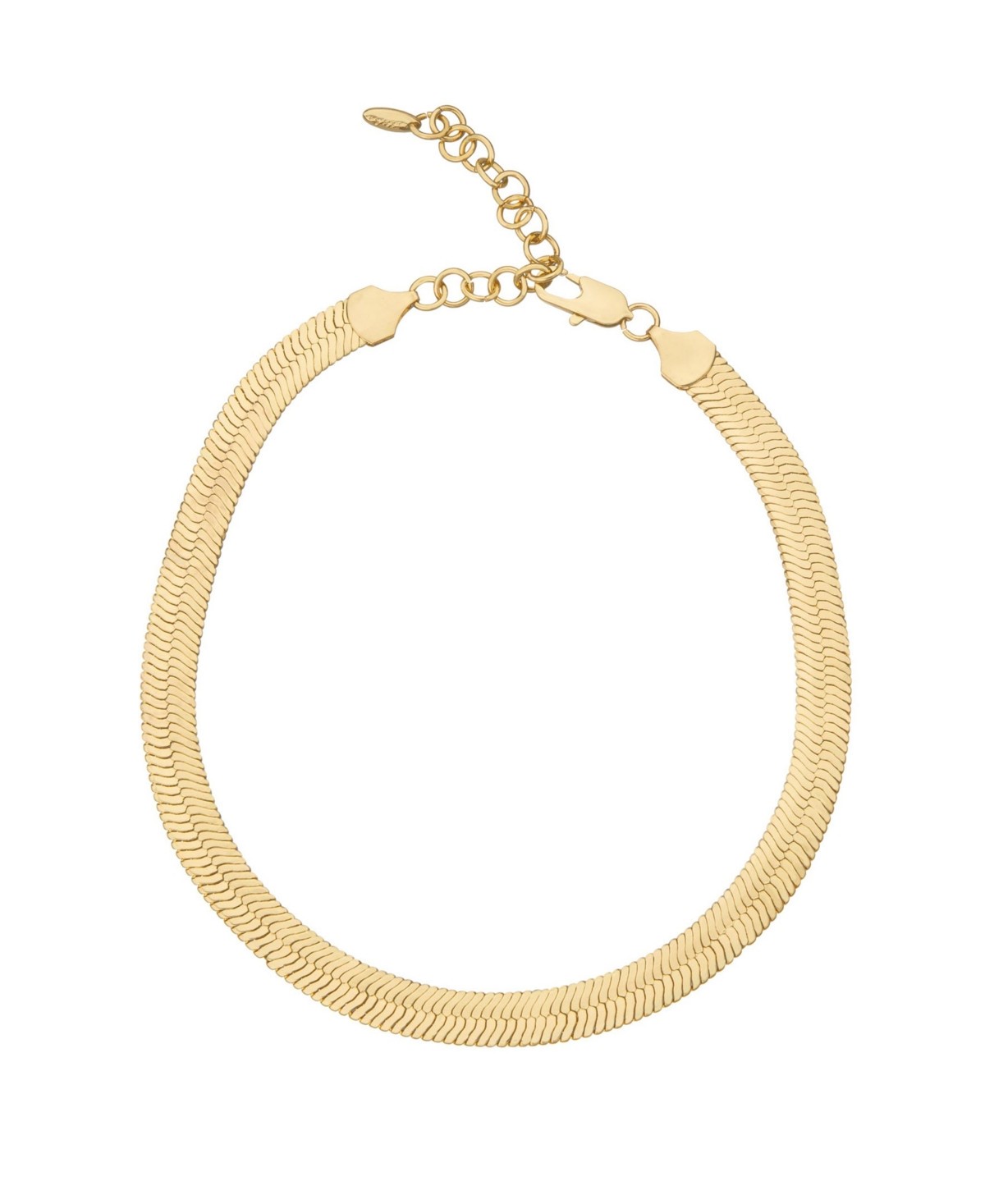 Ettika Gold-Plated Flat Snake Chain Necklace - Gold-Plated | Macy's