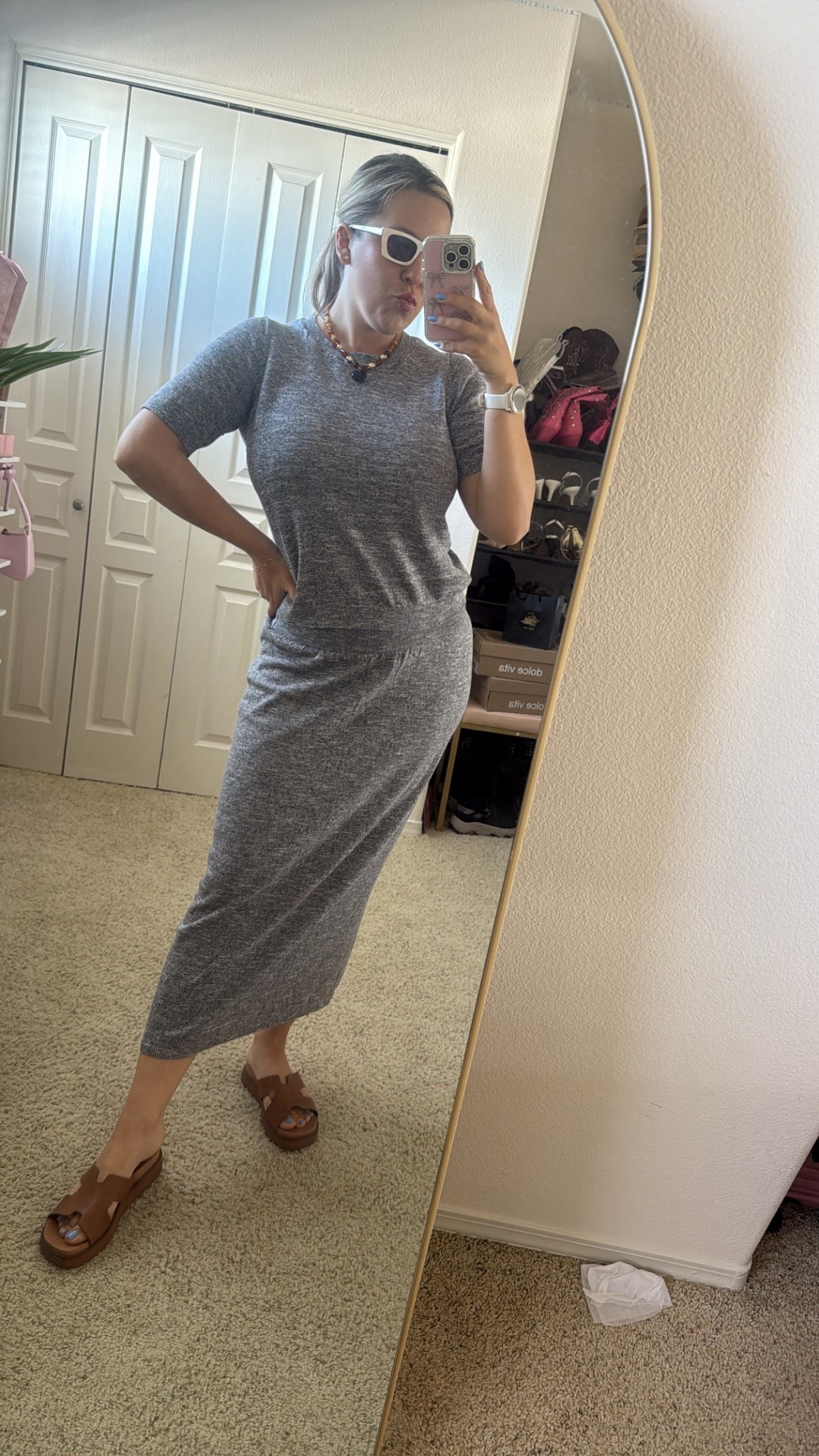 Cotton and linen knit sweater and maxi skirt set
Matching set
Skirt and shirt matching sweater set
Casual outfit ideas
Work outfit ideas

#LTKWorkwear #LTKootd #LTKMidsize