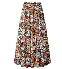 NASHALYLY Women's Chiffon Elastic High Waist Pleated A-Line Flared Maxi Skirts | Amazon (US)