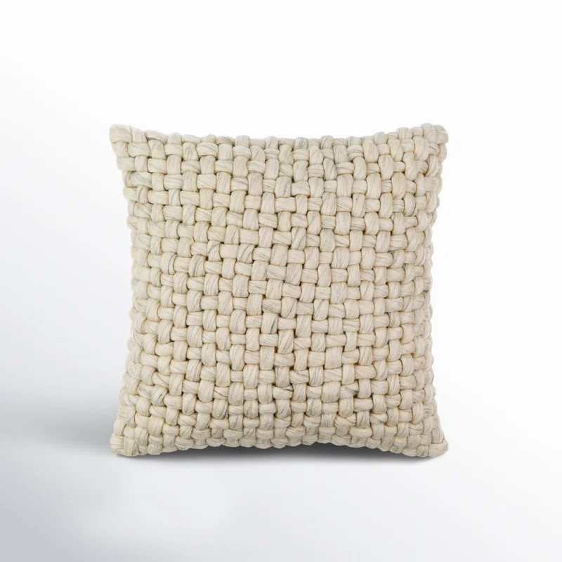 Belel Wool, Cotton Throw Pillow | Wayfair North America