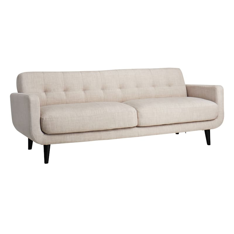 Crosby St. Hadley Tufted Back Sofa, Taupe | At Home