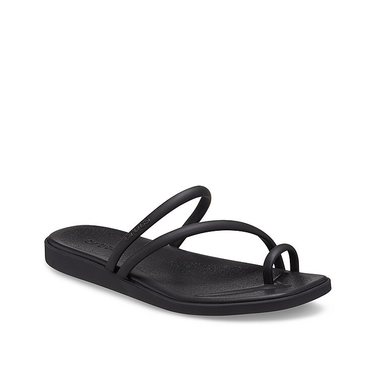 Crocs Miami Toe Loop Sandal | Women's | Black | Size 11 | Sandals | Jelly | DSW