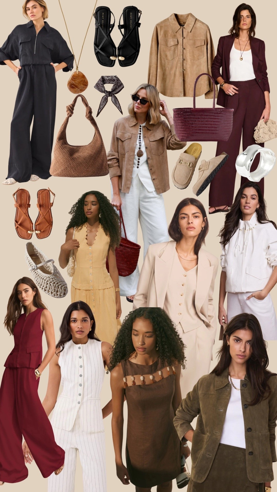 20% off mint velvet. Suede jacket, holiday outfit, work outfit, suede bag, basket bag, linen dress 

#LTKsummer #LTKspring #LTKuk