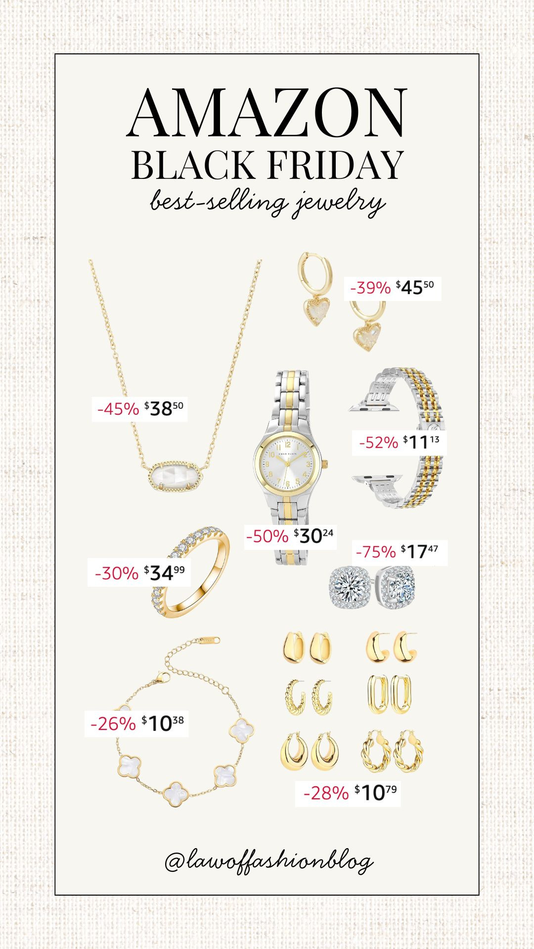 Amazon Black Friday deals! Best-selling jewelry, bracelets, necklace, watch band, earrings, look for less, sale alert, gift ideas for her, stocking stuffer, Amazon fashion 

 #LTKCyberWeek #LTKSaleAlert #LTKFindsUnder50