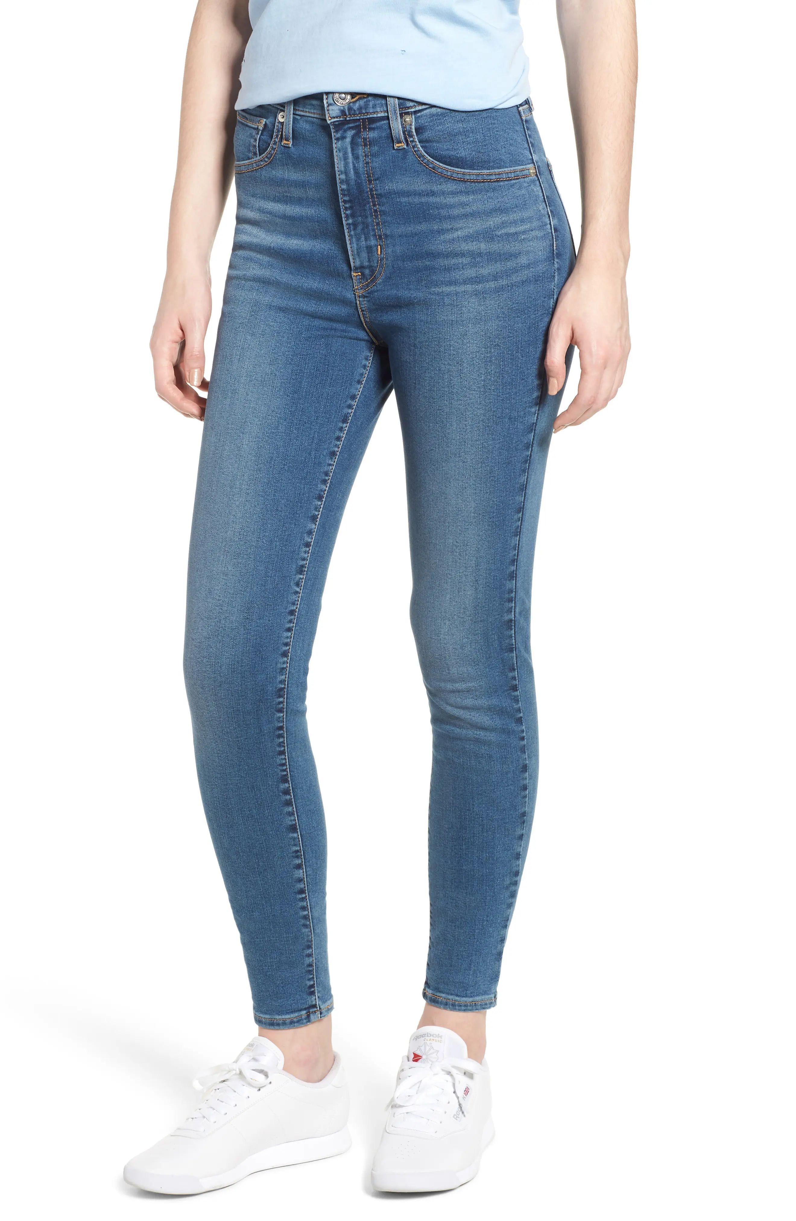 Levi's® Mile High Super Skinny Jeans (Med Blue 1) | Nordstrom