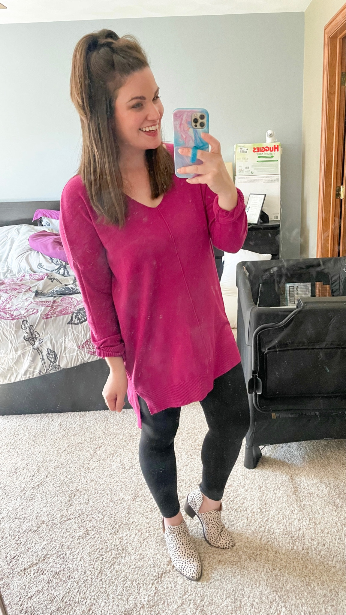 My favorite super soft sweater! 💕 Comes in so many gorgeous colors! I love to stock up for Fall!

Dreamer sweater has an oversized fit - wearing a S/M
Aerie Leggings - Medium Short
Leopard Booties - size 6

#LTKstyletip #LTKunder50 #LTKSeasonal