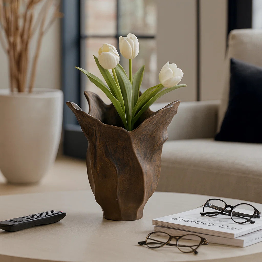 Orren Ellis Liska Large Porcelain Vase | Wayfair North America
