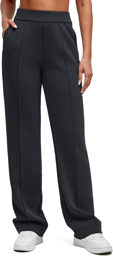 G4Free Smoofit Modal Soft Straight Leg Sweatpants for Women Elastic High Waist Casual Lounge Dres... | Amazon (US)