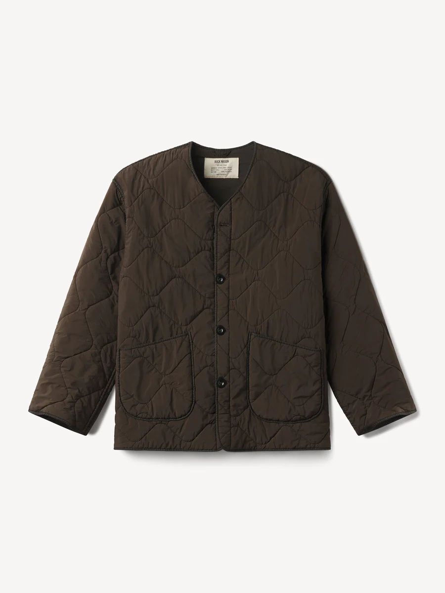 Nutmeg Quilted Shelter Cloth Liner Jacket | Buck Mason