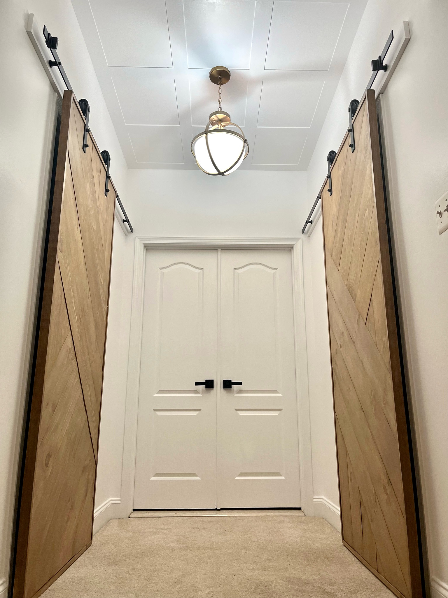 A whole new doorway to my closet and bathroom! Couldn't ask for anything better! This light is fantastic, although is best installed with 2 people. Doors made by me, barn door hardware linked! 

Home, home decor, diy, brass, lighting, mixed metals, chandelier, wayfair, door knobs, modern home 



#LTKhome #LTKmidsize #LTKfindsunder100
