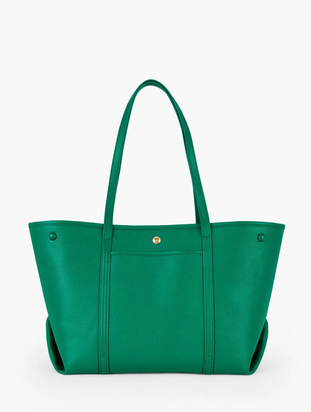Harper Pebble Leather Tote | Talbots