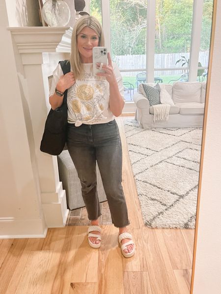 Love these cute sandals from Walmart! Everything else is old, but I linked similar styles where I could🤍 All TTS— I’m in a medium in shirt/size 8 in jeans.

#LTKunder50 #LTKstyletip #LTKshoecrush