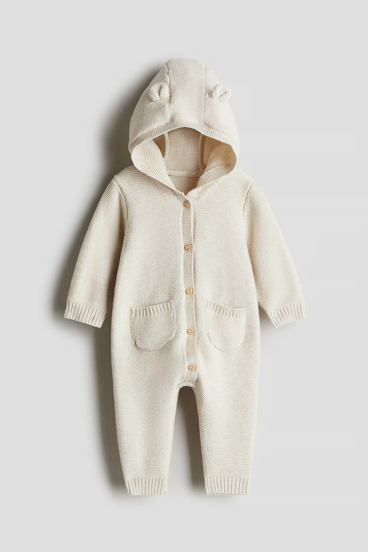 Cotton-Knit Jumpsuit - Cream - Kids | H&M US | H&M (US + CA)