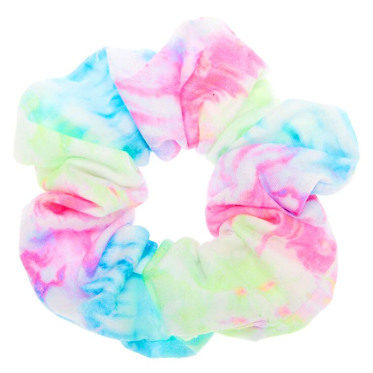 Medium Pastel Tie Dye Hair Scrunchie | Claire's (US)