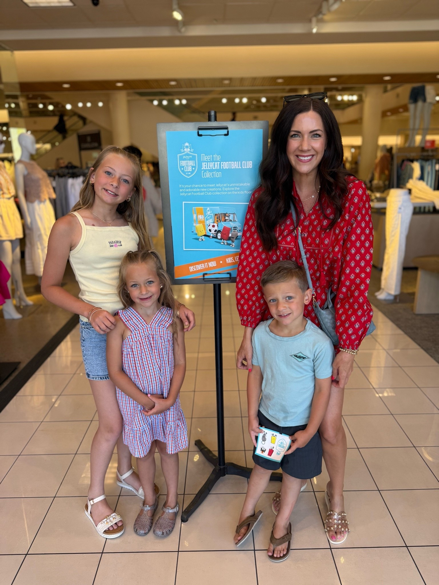 Linking the kids outfits! Kennedy’s tank is on sale for $9 + her denim skirt is actually a skort👏🏻 Madeline’s dress matches the woman’s one for mommy & me!! Ryders shorts are a $12 fav!

#LTKmomlife #LTKSaleAlert #LTKKids