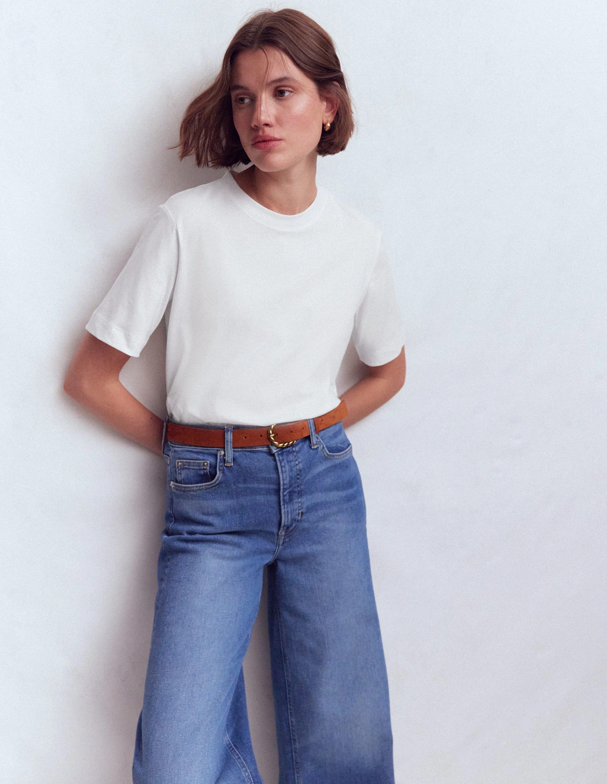 Relaxed Cotton T-shirt
                    
                      
                        White | Boden (US)