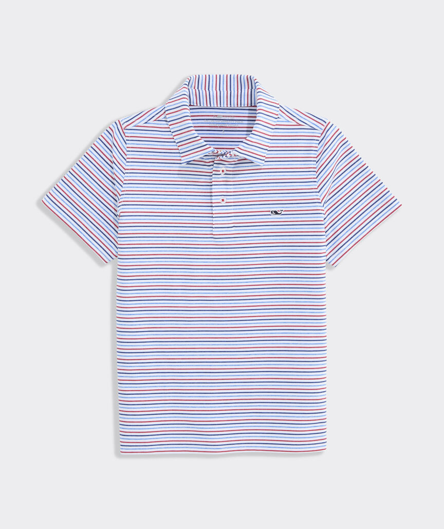 Boys' Performance Bradley Stripe Sankaty Polo | vineyard vines