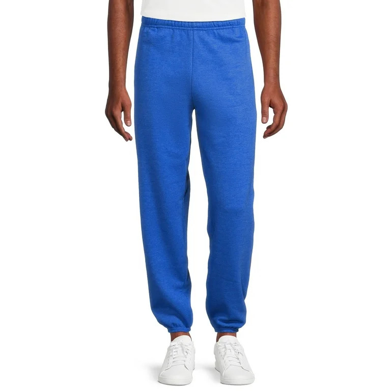 Athletic Works Men's Fleece Elastic Bottom Sweatpants, Sizes S-4XL | Walmart (US)