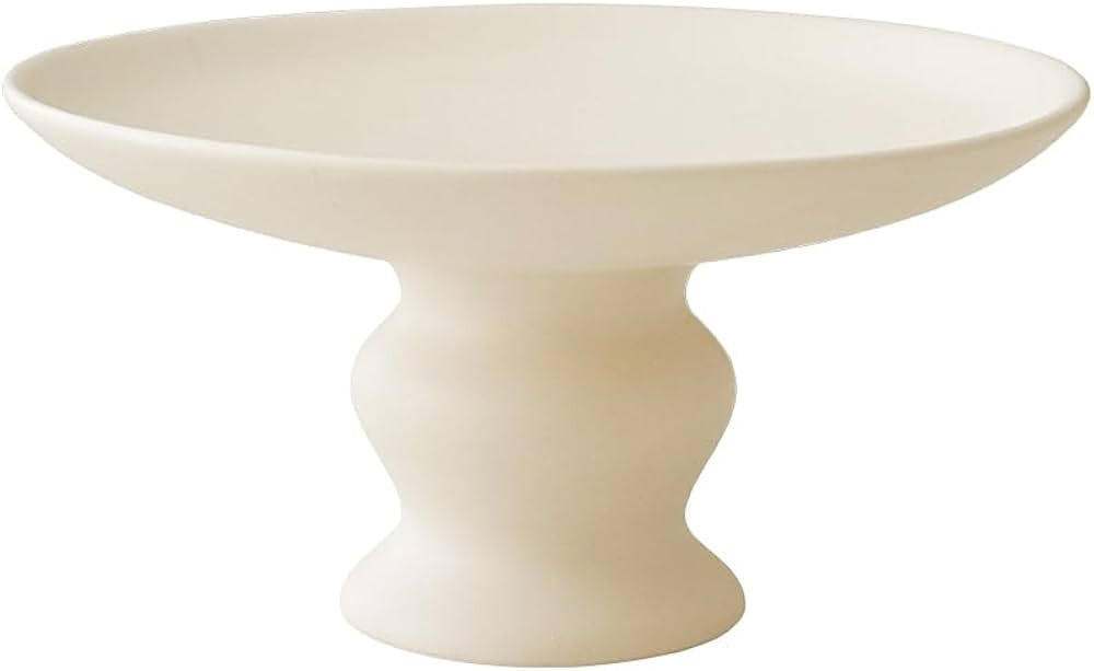 Pedestal Cake Stand, Stood Ceramic Tall Fruit Tray, Cupcake Serving Display, H3.7 × D7.3, Small ... | Amazon (US)