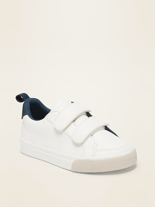 Unisex Faux-Leather Double-Strap Sneakers for Toddler | Old Navy (US)