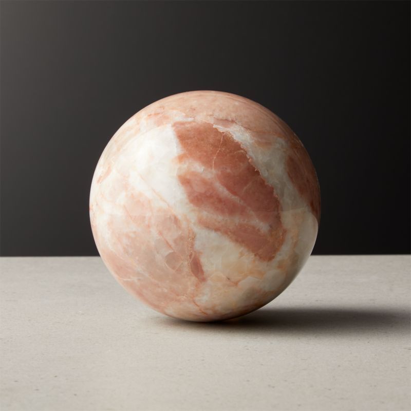 Pink Marble Sphere | CB2 | CB2