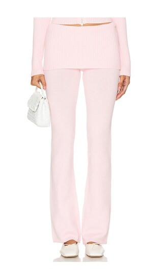 Aimee Cloud Knit Pant in Cozy Pink | Revolve Clothing (Global)