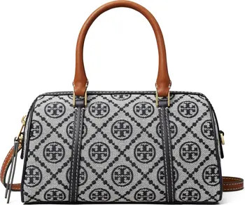 Tory Burch Petite T Monogram Jacquard Barrel Bag | Nordstrom | Nordstrom