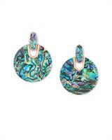 Didi Rose Gold Statement Earrings in Abalone Shell | Kendra Scott