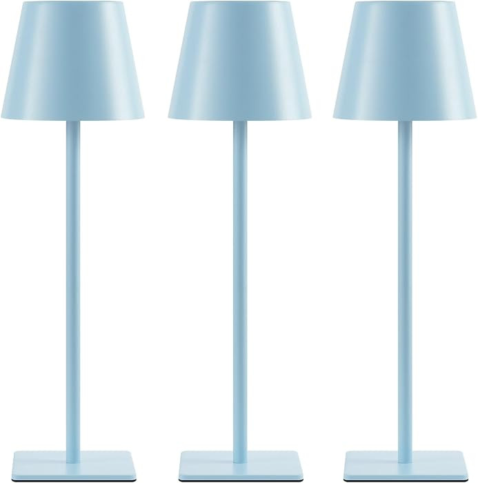 UME 3 Pack Cordless Table Lamp, Battery Operated Lamp - Portable Waterproof Rechargeable Table La... | Amazon (US)