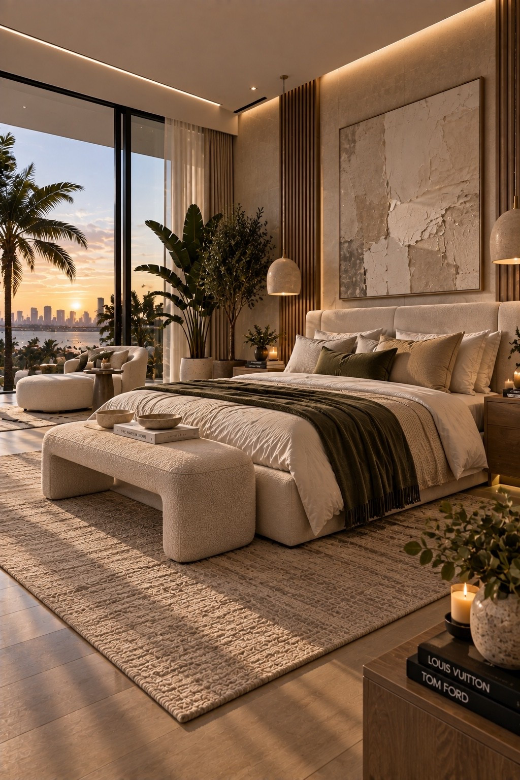 Shop This Room ✨ Shop the full look through my LTK — all products and similar finds are linked below. Create a serene luxury bedroom with warm wood tones, creamy layered bedding, soft boucle textures and natural greenery. The oversized neutral artwork, ambient lighting and floor-to-ceiling windows give this space an elevated modern-organic feel that’s cozy, sophisticated and timeless.

#BedroomInspo #BedroomDecor #BedroomDesign #LuxuryBedroom #ModernBedroom #OrganicModern #ModernOrganic #OrganicModernStyle #WarmNeutralDecor #NeutralBedroom #NeutralHome #NeutralDecor #LuxuryInteriors #ModernInteriors #InteriorDesign #HomeDecor #HomeInspo #InteriorInspo #DreamBedroom #CozyBedroom #ModernLuxury #QuietLuxury #EarthyInteriors #NaturalHome #DesignerInspired #LuxuryHome #ModernHome #HomeStyling