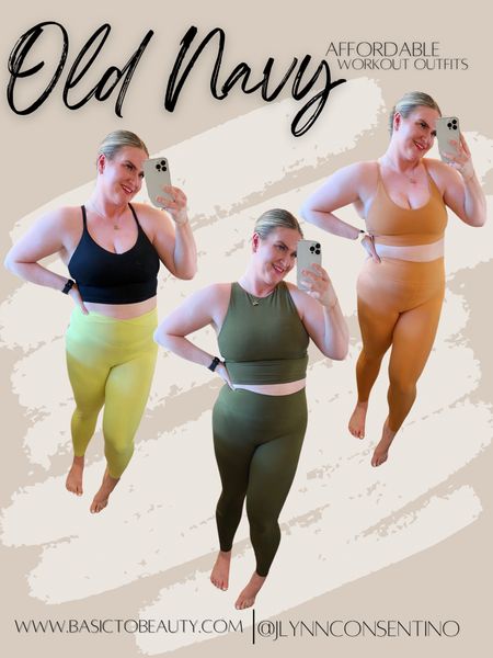 Old Navy Affordable Activewear | I’m wearing a Size Large in both Tops and Bottoms and everything fits TTS! Everything is currently on sale and nothing is more than $15! 

#LTKplussize #LTKstyletip #LTKfindsunder50