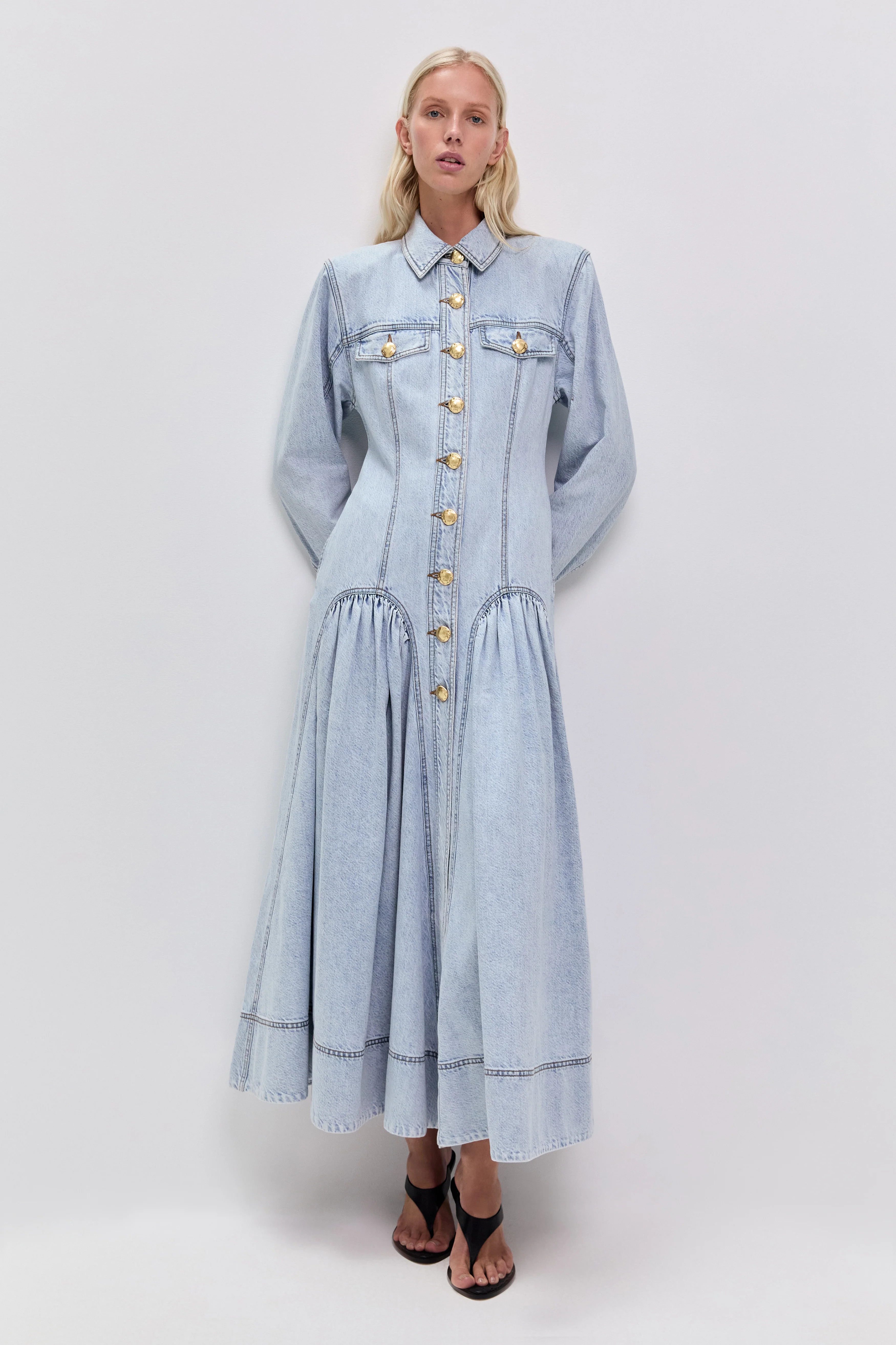 Noa Denim Maxi Dress | aje. (US, UK, Europe, ROW)