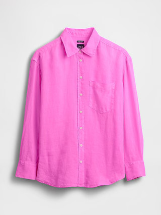 100% Linen Oversized Shirt | Gap (US)