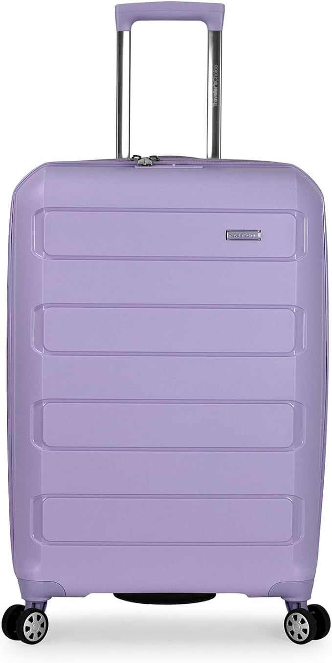Traveler's Choice Pagosa Indestructible Hardshell Expandable Spinner Luggage, Lavender, Check-in ... | Amazon (US)