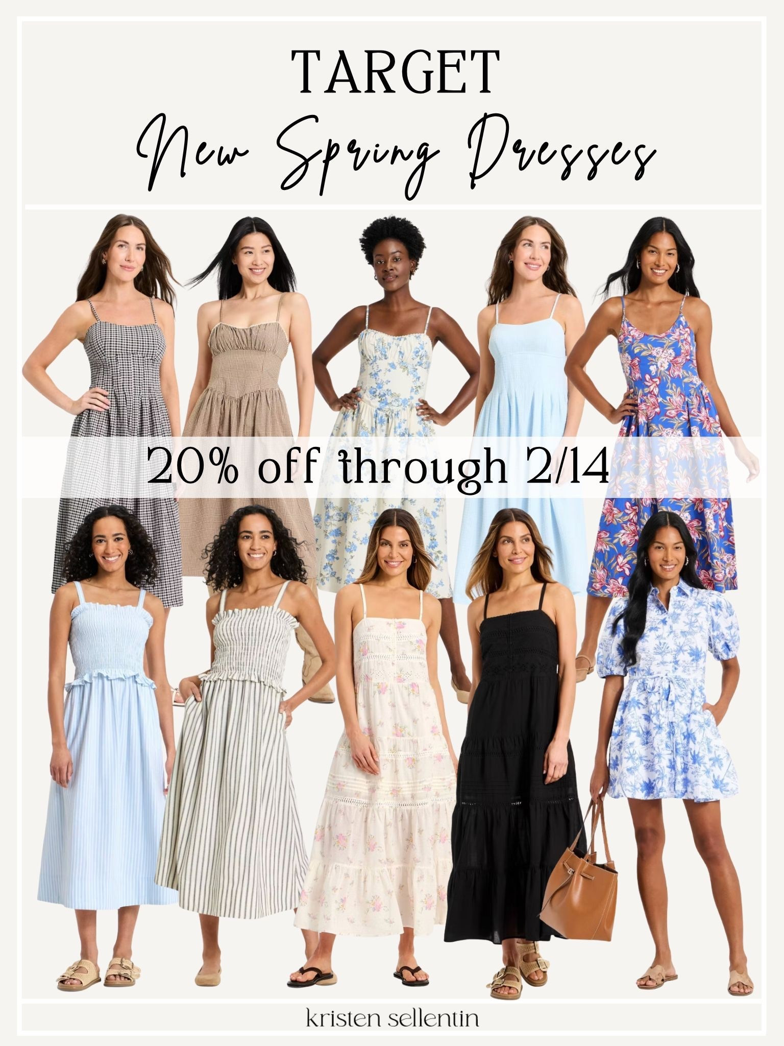 New spring dresses @ Target! 20% off through 2/14! 