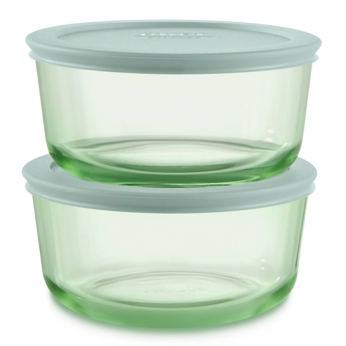Pyrex 4pc 32oz Round Glass Open Baking Dishes Green | Target