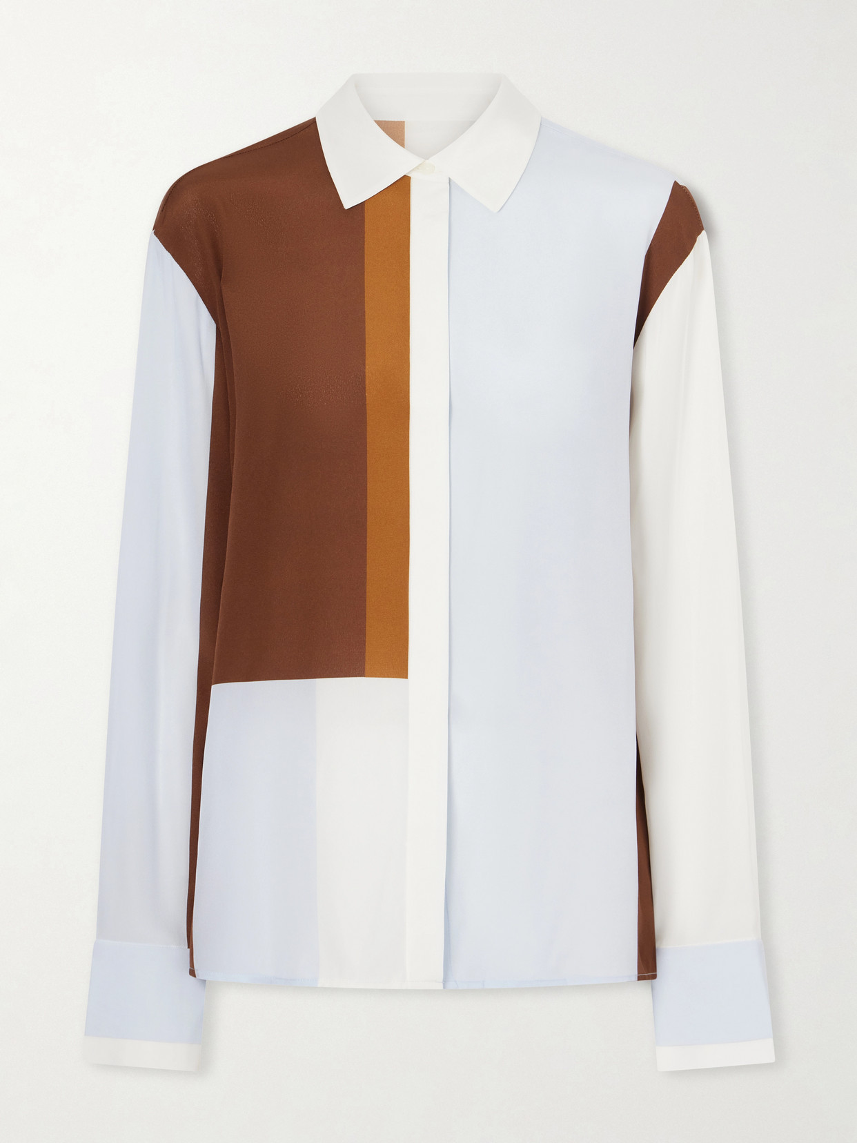 SIR. - Marais Printed Silk Shirt - Neutrals | NET-A-PORTER (US)