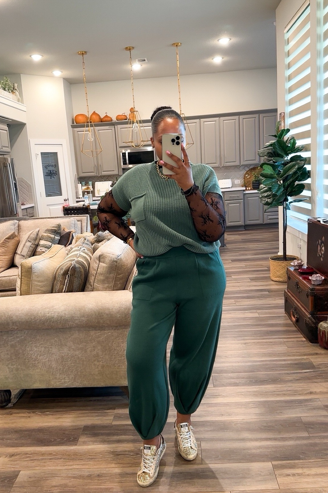 Matching set - medium 
Lace top-  medium 
Sneakers - tts 

Winter outfit - vacation outfit - lace top - sneakers - golden goose sneakers - matching set - affordable outfit - outfit - ootd - vacation outfits - resort wear - work wear - 

#LTKstyletip #LTKMostLoved #LTKfindsunder50