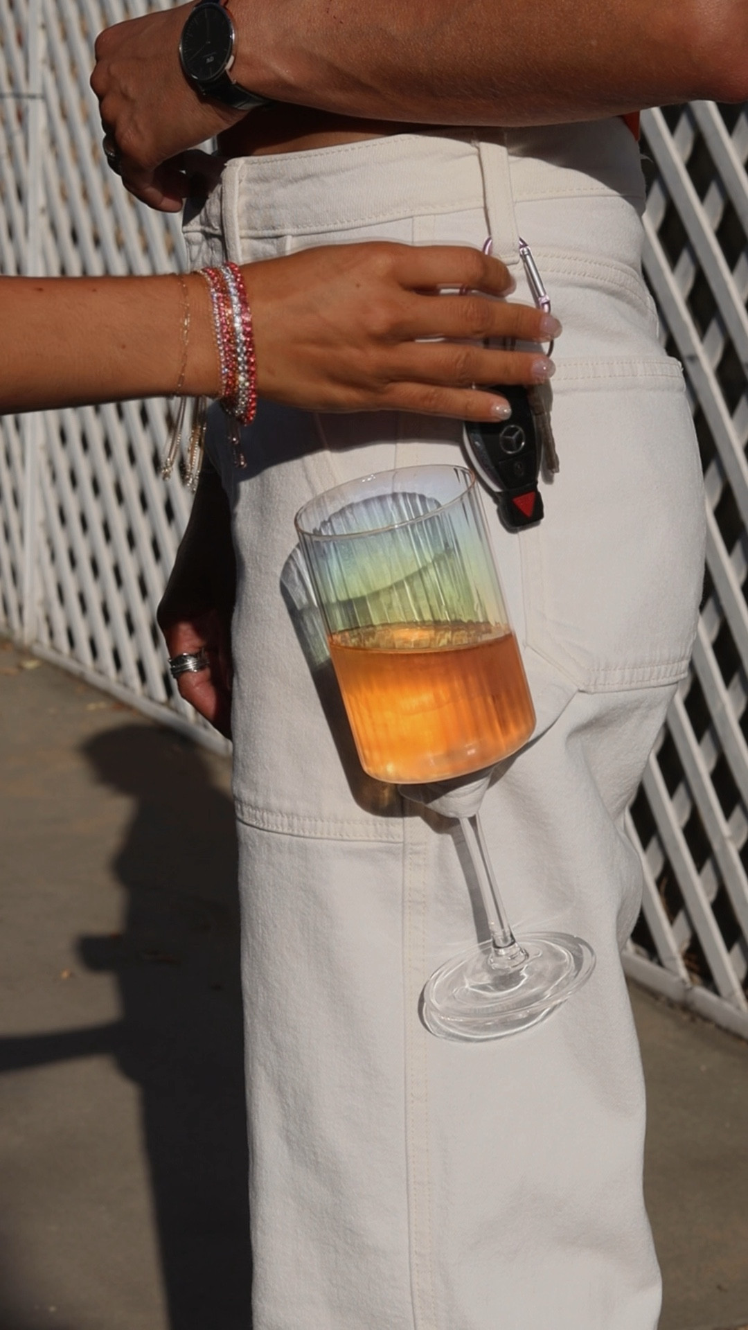 Iridescent glasses / rainbow wine glasses / crystal bracelets / rainbow bracelets / lgbtq pride finds

#LTKStyleTip #LTKSummerSales #LTKFindsUnder50