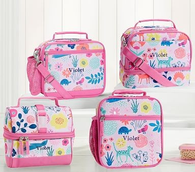 Mackenzie Pink Sasha's Garden Lunch Box | Pottery Barn Kids
