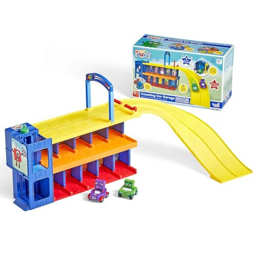 hand2mind Counting Car Garage, Race Car Track, Toy Vehicle Playsets, Parking Garage, Pretend Play Sets for Preschoolers, Preschool Math Learning Activities, Numbers for Toddlers, Kids Birthday Gifts | Amazon (US)