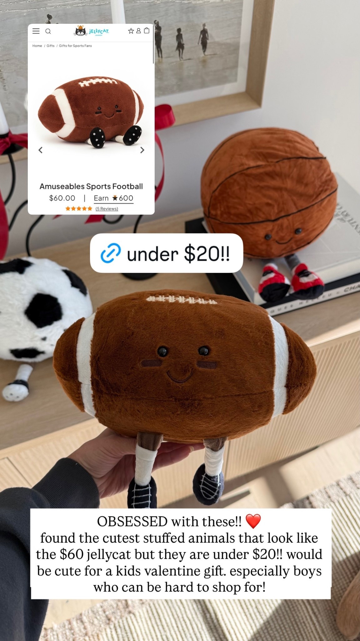 OBSESSED with these!! ❤️
found the cutest stuffed animals that look like the $60 jellycat but they are under $20!! would be cute for a kids valentine gift. especially boys who can be hard to shop for! @amazon 

#LTKKids #LTKValentine #LTKSeasonal