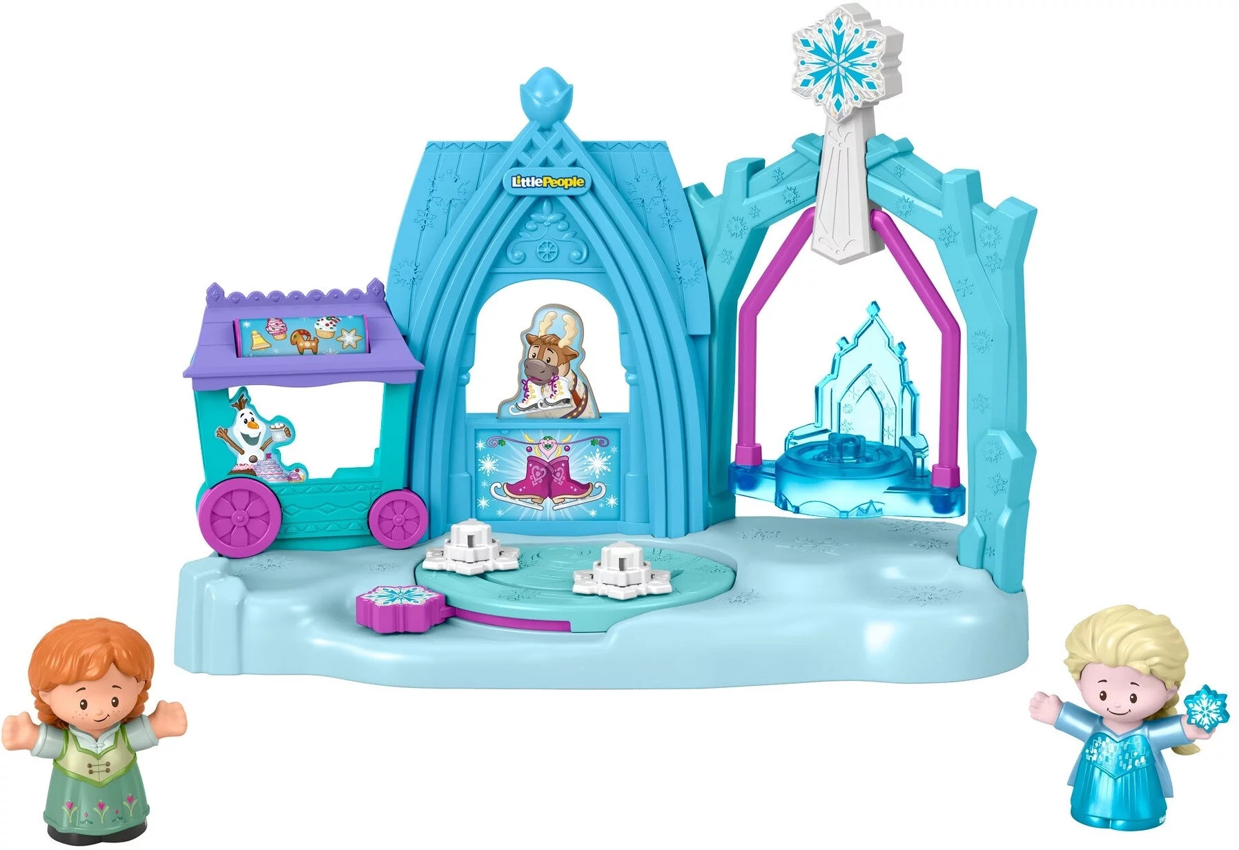 Little People Disney Frozen Arendelle Winter Wonderland Doll Playset - Walmart.com | Walmart (US)