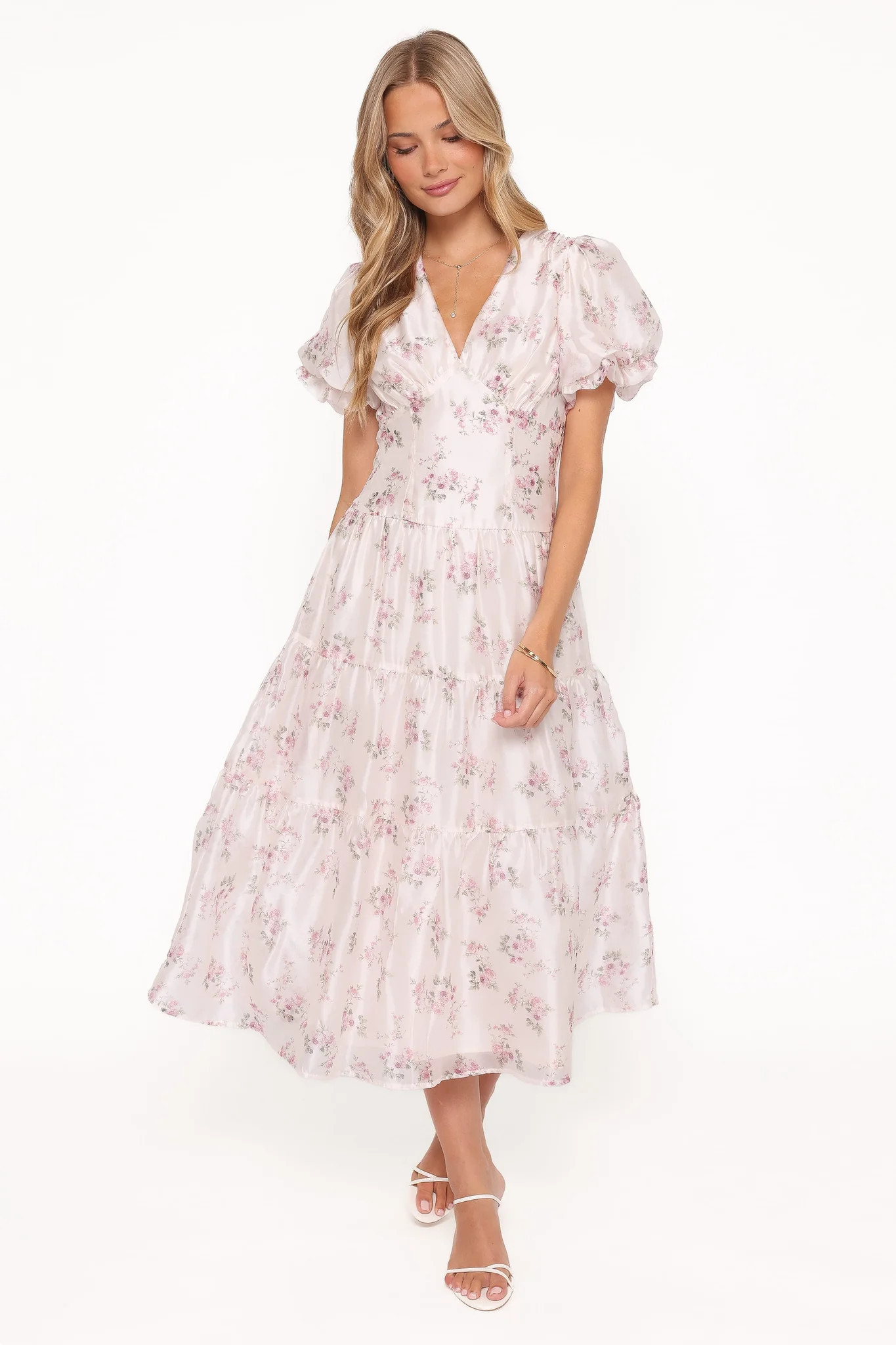Jocelyn Maxi Dress - Ivory/Pink Floral | Petal & Pup (US)