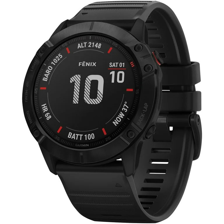 Garmin fēnix® 6X Pro - Black with Black Band - Walmart.com | Walmart (US)