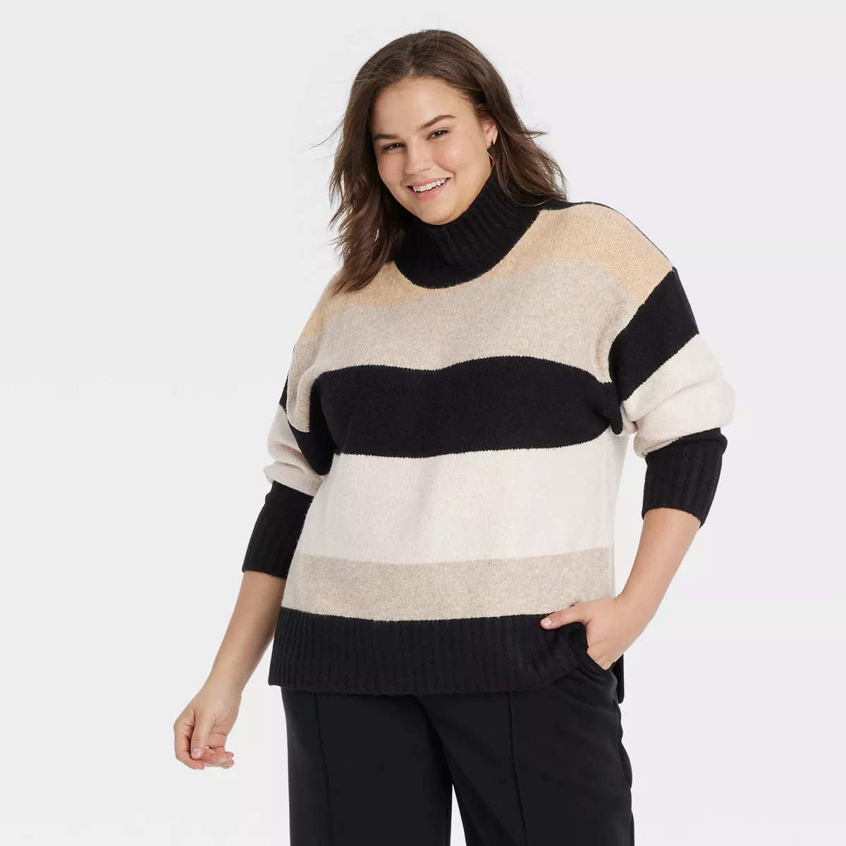 Women's Cozy Knit Mock Turtleneck Pullover Sweater - A New Day™ | Target