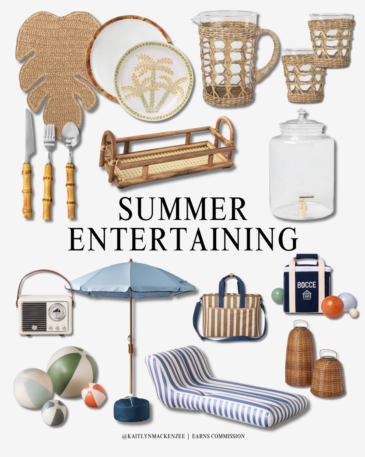 @target #ad #sponsored Summer Entertaining just got a whole lot cuter 😍👏🏼 the rattan pitcher and glasses are my fav!! They look so much more expensive than they really are!

#LTKSeasonal #LTKHome